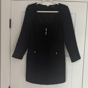 J Crew tweed black dress sz 8